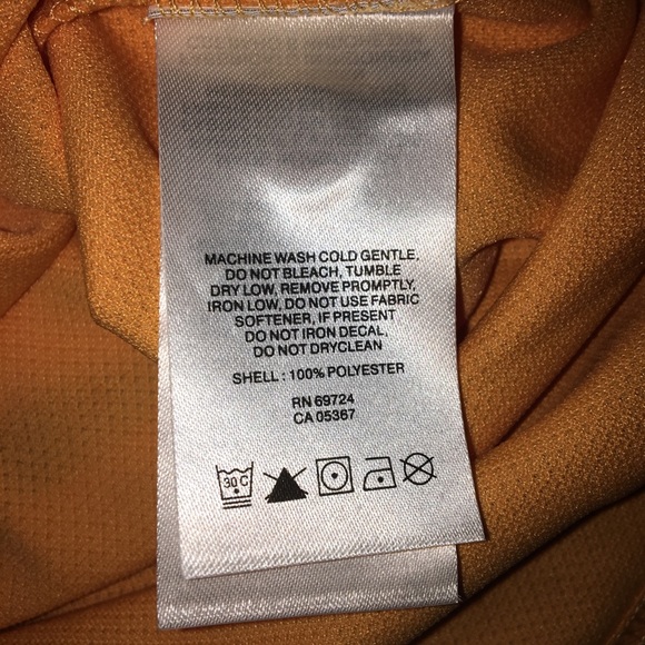 NWT Columbia orange Golf Shirt Size S men’s - Picture 4 of 4